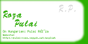 roza pulai business card